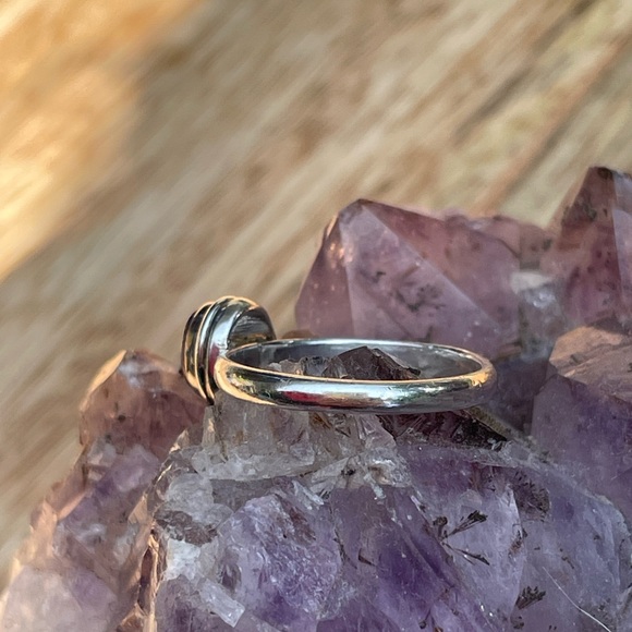 Mid-century minimalist lapis ring - Picture 12 of 16